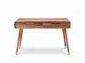 Solid wood desk with two drawers dimensions 120 x 60 x 75cm natural finish